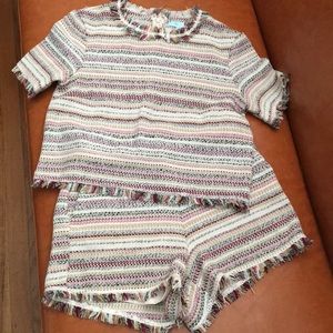 Boutique Striped Shorts Set